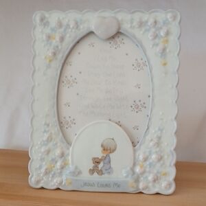 Jesus Loves Me Enesco Precious Moments Picture Frame Vtg
